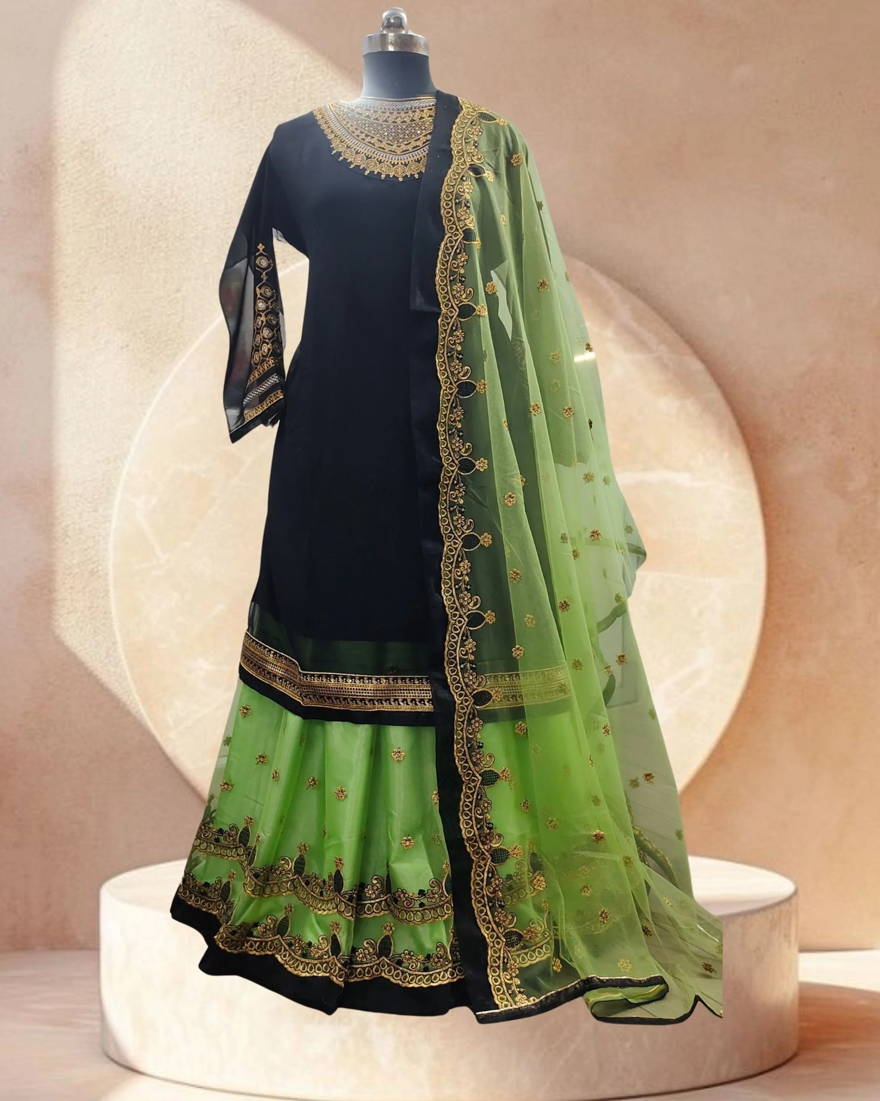 Soft Georgette Party Dress – Elegance in Every Detail